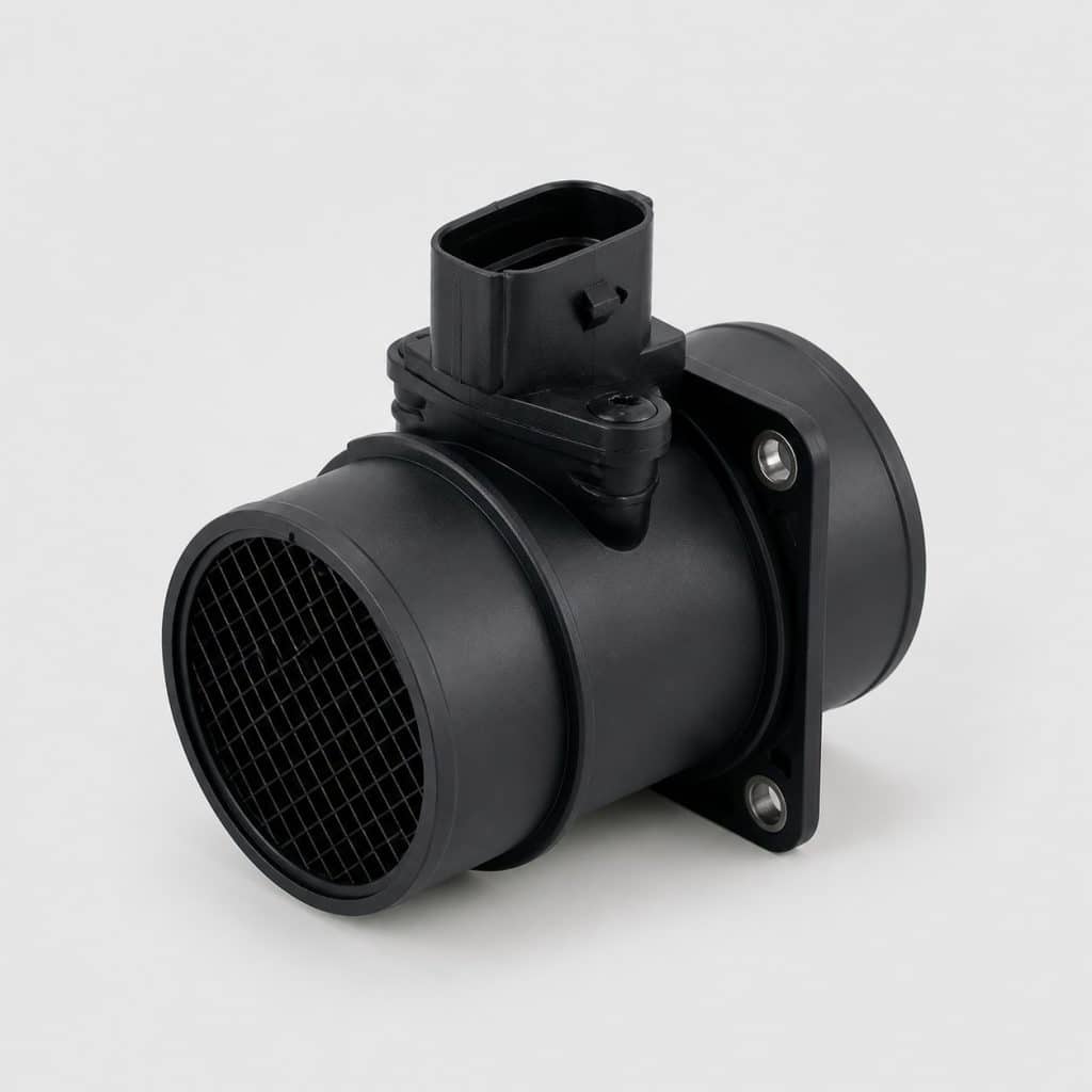 Débitmètre d'air pour citadine diesel petite cylindrée sur fond clair