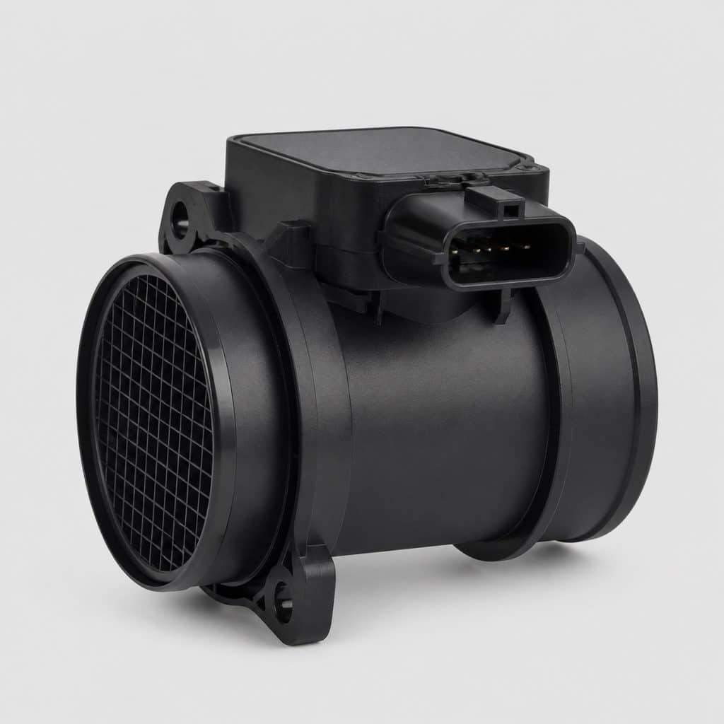 Débitmètre d'air électronique complet sur fond clair