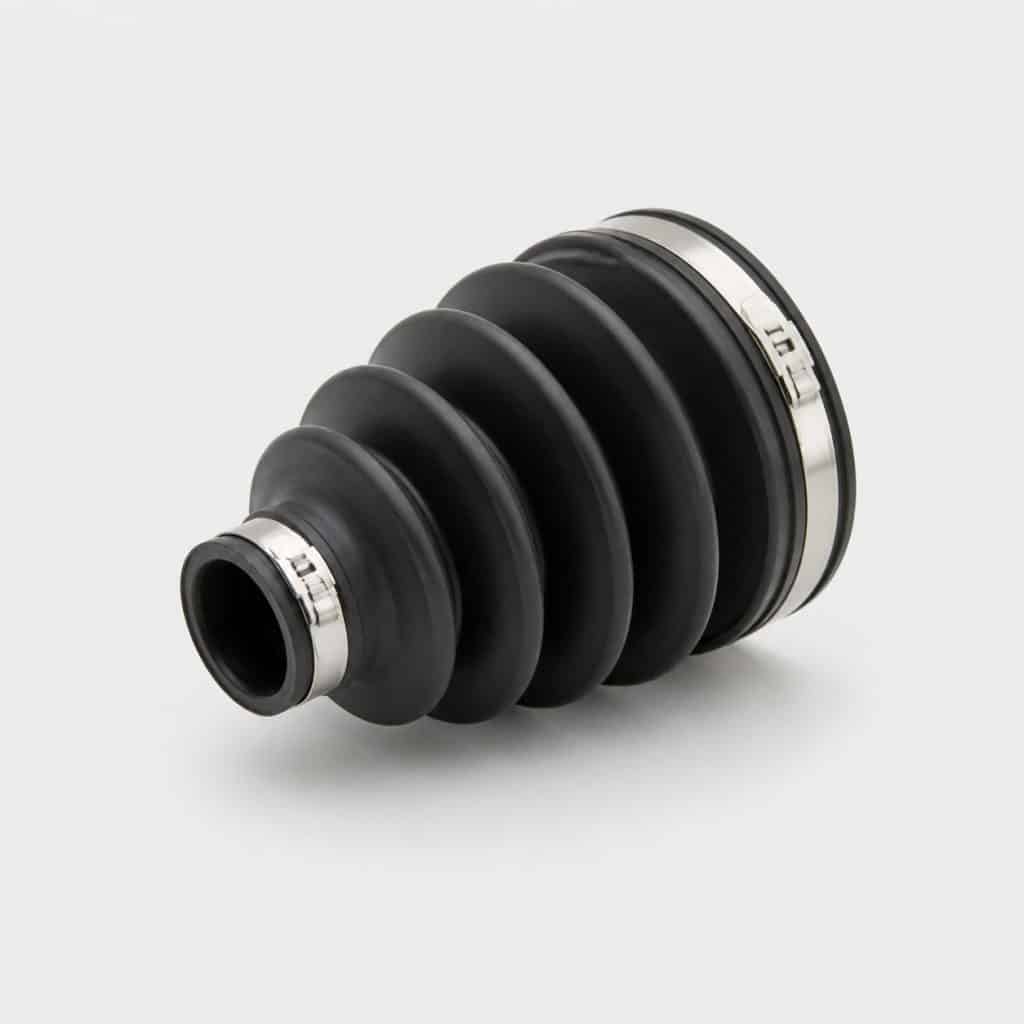 Soufflet de transmission avant gauche présenté seul avec ses colliers